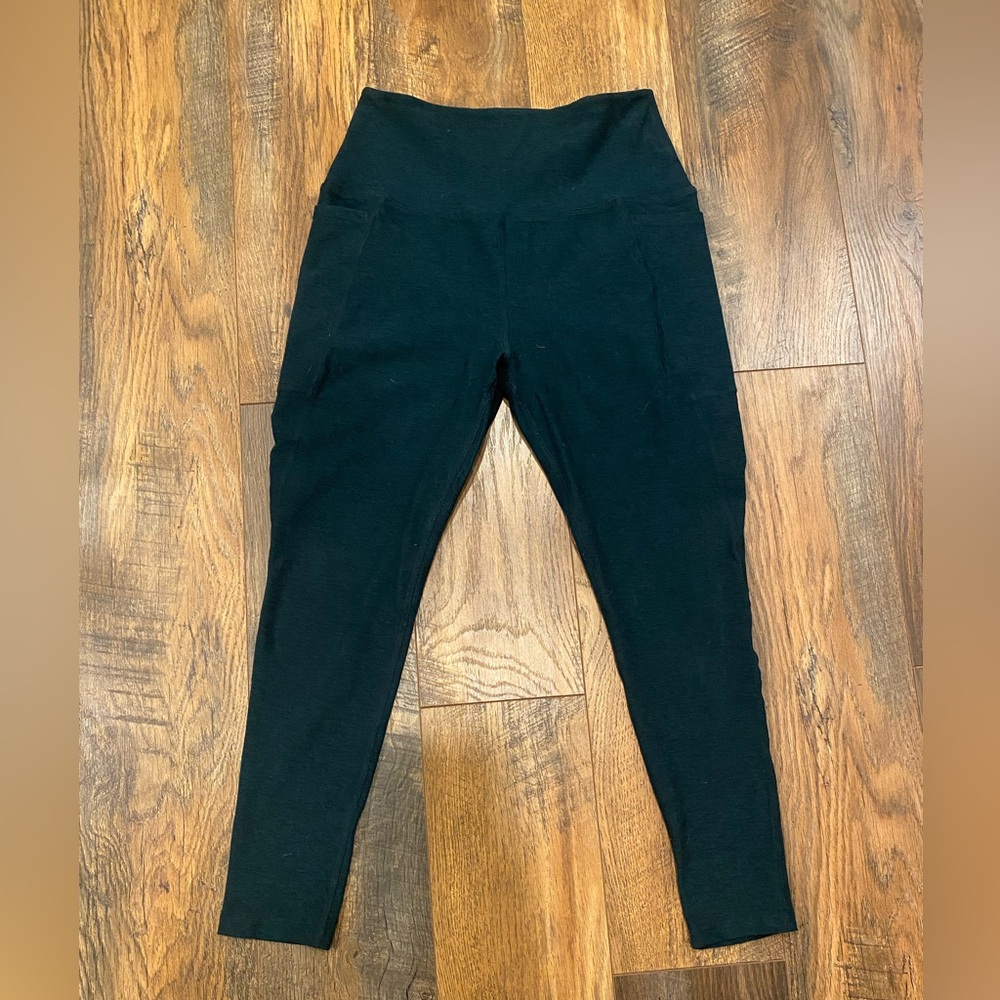 Spacedye Caught In The Midi High Waisted Legging Dark Spruce Green Heather LG